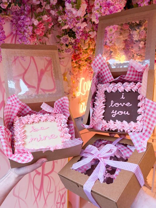Valentine's Day Personalised Brownie/Blondie Slab